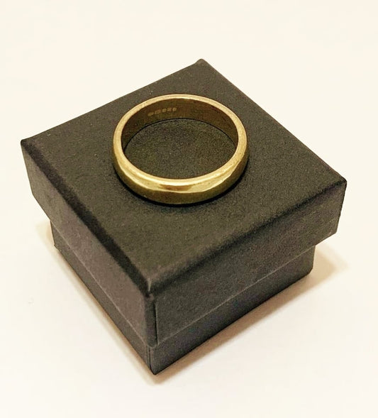 24ct Gold D-Section Wedding Ring