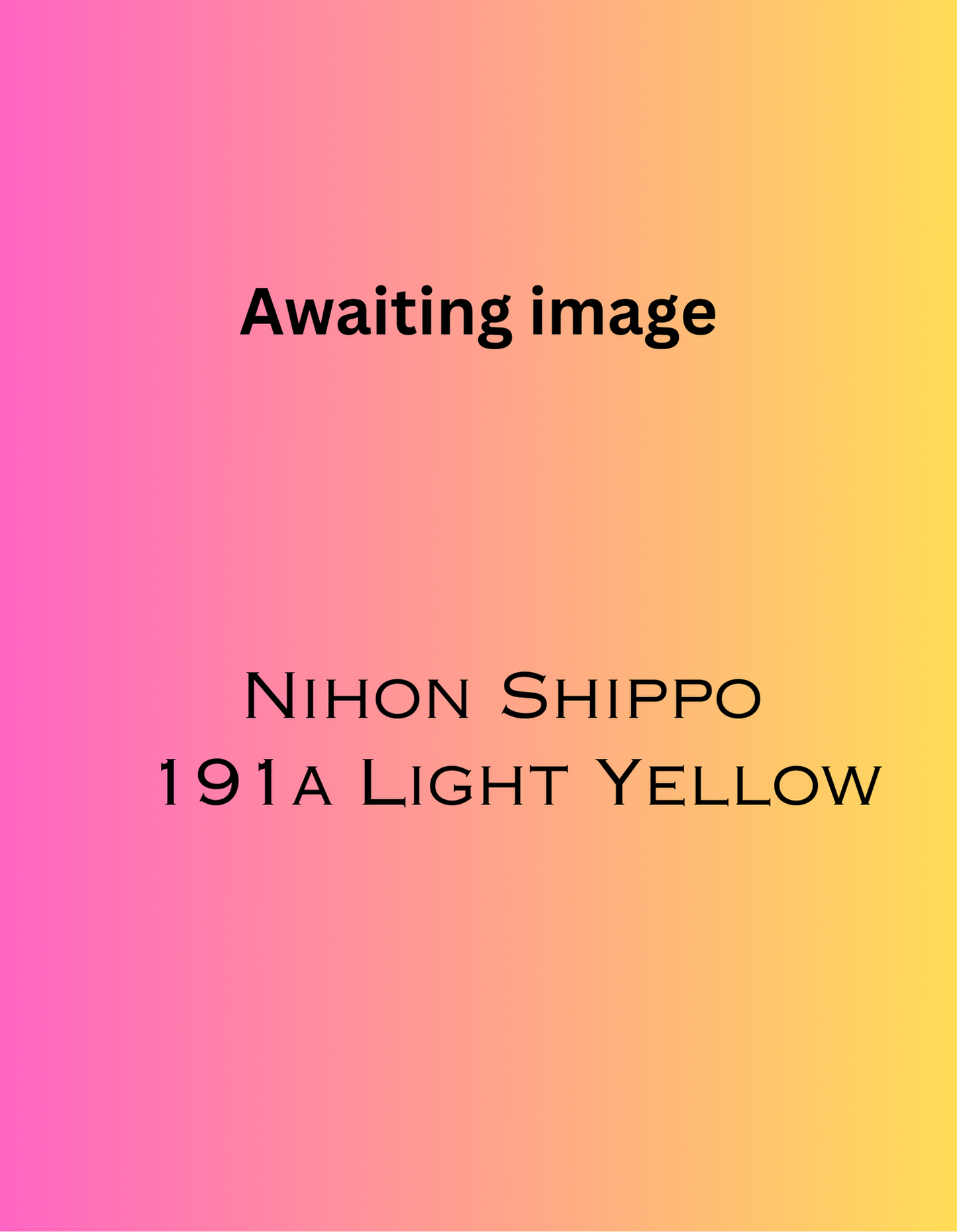 Nihon Shippo 191A Light Yellow