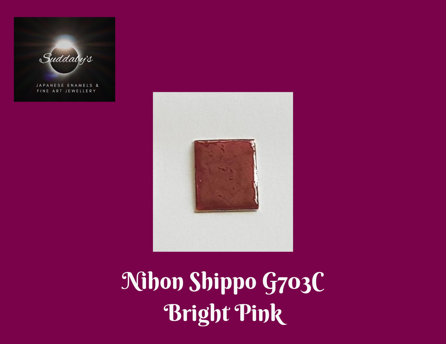 NEW PRODUCT**Nihon Shippo G703C Vitreous Japanese Leaded Transparent  Enamel Powders.